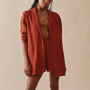 NWT Free People Lizzie blazer jumpsuit romper